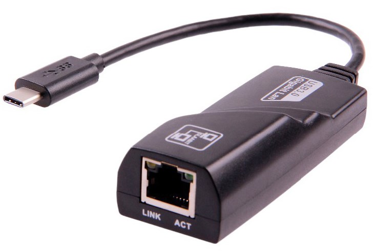 USB 3.1 TYPE C TO LAN CARD 1GIGA Gold Touch