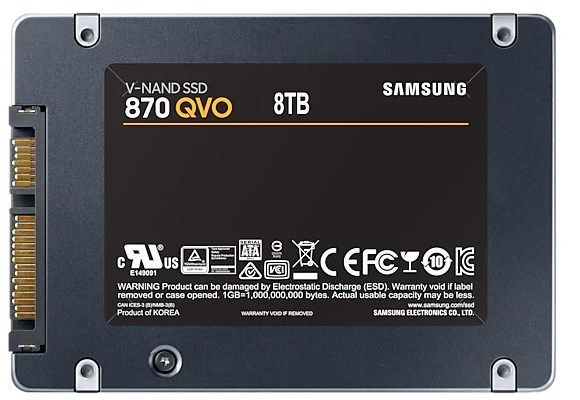 SAMSUNG QVO870 2.5" SSD 8TB MZ-77Q8T0BW : image 1