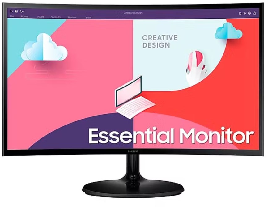 SAMSUNG 27" Essential Curved Monitor S3 S36C/75Hz/D-Sub/HDMI