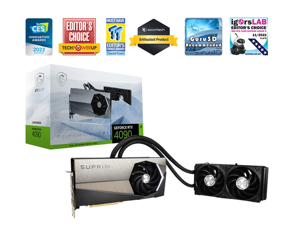 MSI GeForce RTX 4090 SUPRIM LIQUID X 24G