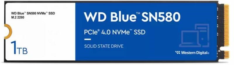 WD 1TB SSD M.2 PCIe 4.0x4 SN580 BLUE