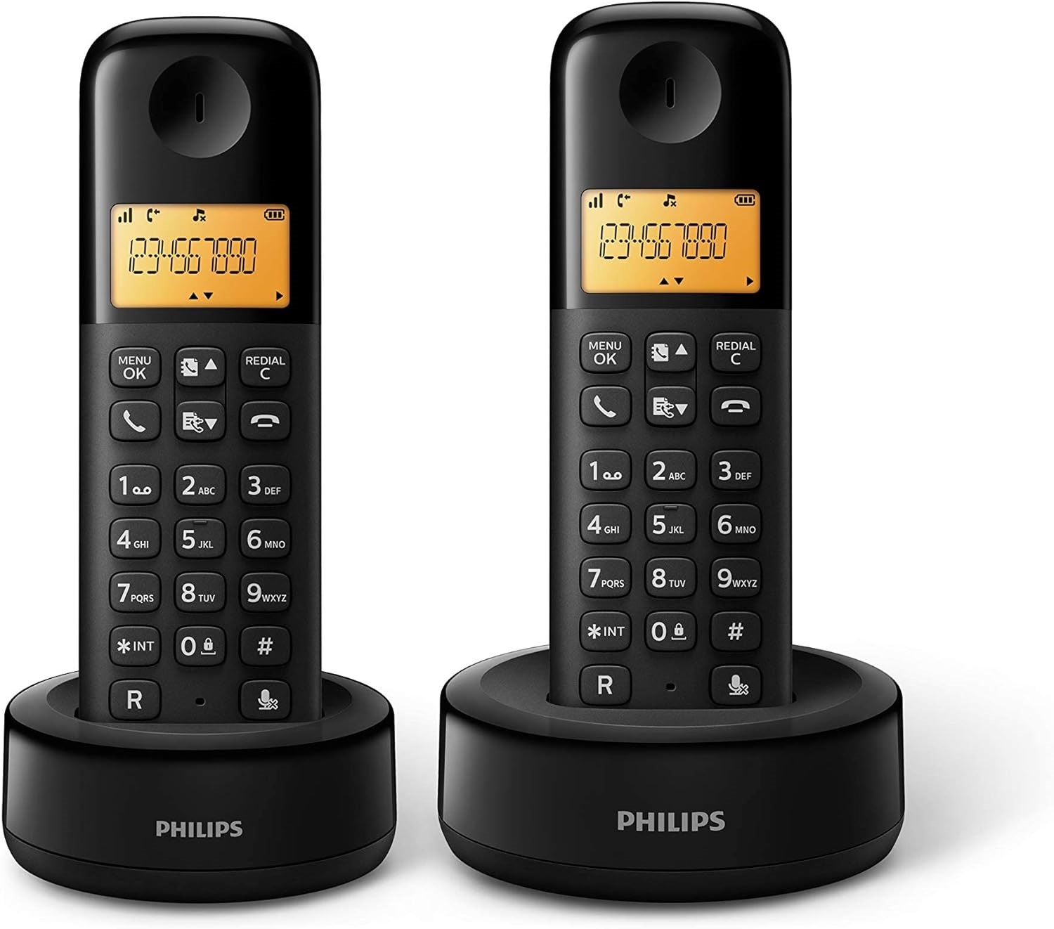 טלפון אלחוטי 2 שלוחות Philips Dectphone